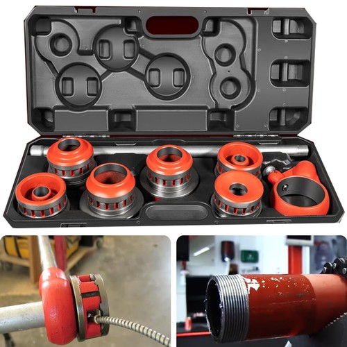 1/2"-2" 12-R NPT Ratchet Pipe Threader Set Threading Tool fits RIDGID Dies 36475 - Picture 1 of 19