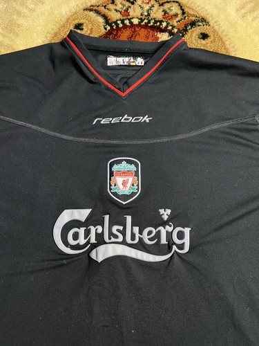 VTG Liverpool Football Away Shirt Jersey 2002 2003 Reebok Steven Gerrard Sz Xl - Picture 3 of 8