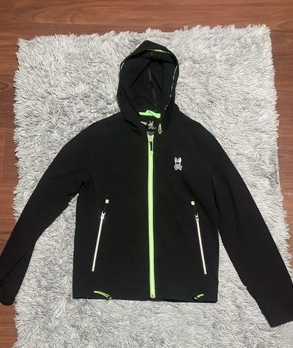 Psycho Bunny Men’s Black Zip Up Sport Small