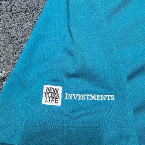 Nike Dri-FIT Blue Polo Shirt XL New York Life Investments Logo NWT - Picture 5 of 8
