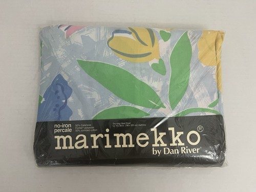 Colchón Sábana Ajustable Marimekko by Dan River Kaunis Sin Hierro Percal King 78x80" - Imagen 1 de 4