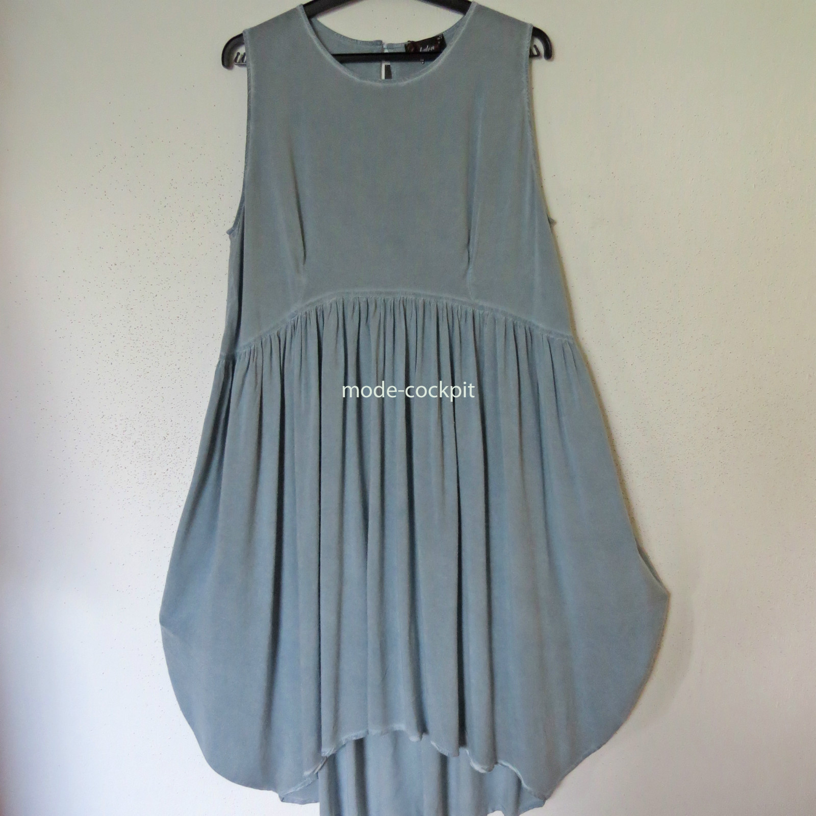 CHALONA tolles Ballon Kleid Lagenlook Vintage blau Viskose Gr. 48-50 (3) CHALONA tolles Ballon Kleid Lagenlook Vintage blau Viskose Gr. 48-50 (3)