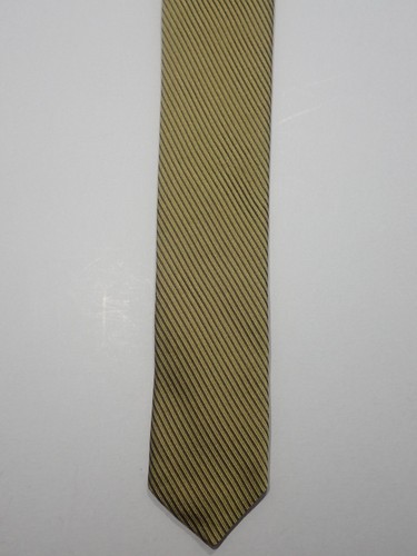 ERMENEGILDO ZEGNA GREEN DIAGONAL WOVEN STRIPES 100% ITALIAN SILK NECK TIE 61" - Picture 6 of 10