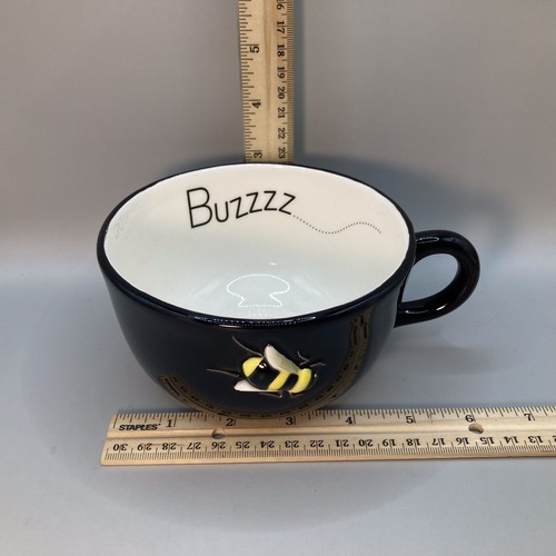 Black Buzzzz…Soup Mug with Bee design Dept 56 - Picture 5 of 5