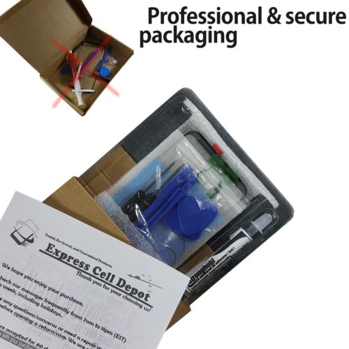 Kit de repuesto solo de vidrio frontal exterior con pantalla para Apple iPhone XR con herramientas, guía - Imagen 13 de 14