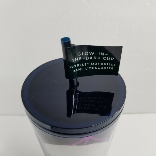 Starbucks Halloween 2021 Black Glitter Cat Glow in the Dark Moon Venti Tumbler - Picture 10 of 12