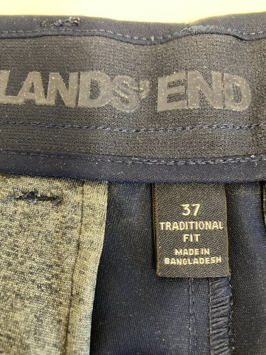 Lands End Mens Traditional Fit 9" Performance Shorts Size 37 Navy Blue - Picture 5 of 7