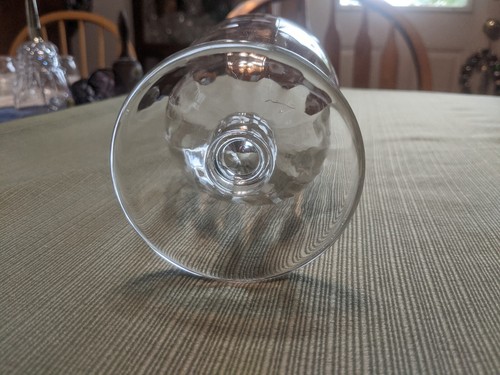 Vtg 9" Panel Clear Glass Etched Floral Pedestal Apothecary Jar Candy Dish w/Lid - Picture 9 of 16