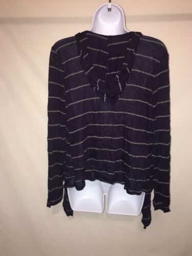 planet motherhood maternity navy Strickjacke Medium Streifen Kapuze - Bild 4 von 4