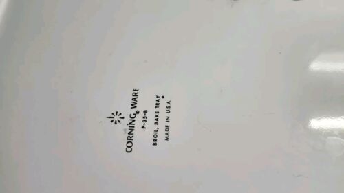 Vintage Corning Ware Cornflower Blue Broil Bake Tray Plate Serving Platter - Picture 9 of 9