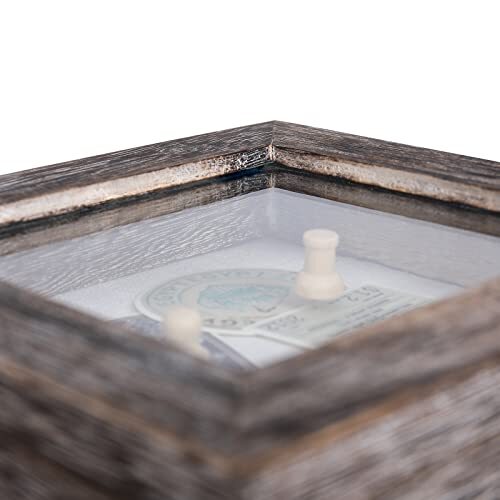 Shadow Box Frame 6x6 Small Shadow Box 4x4 Display Area with Glass