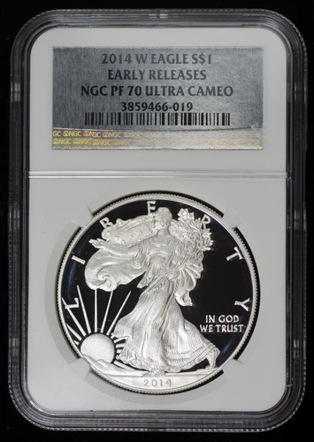 2014 W American Silver Eagle NGC PF 70 Ultra Cameo Early Releases