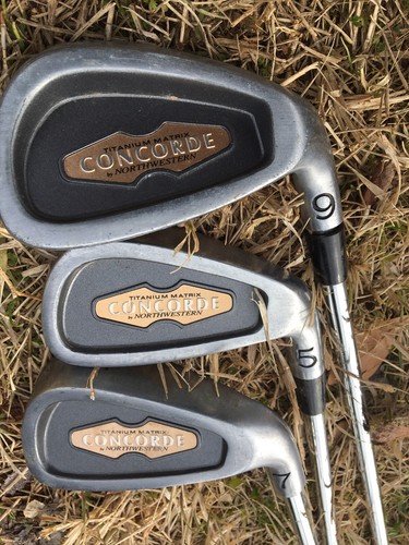 Northwestern Concorde Titanium Iron Set 5,7,9  Shaft Steel Mid-Firm Flex RH - Picture 3 of 8