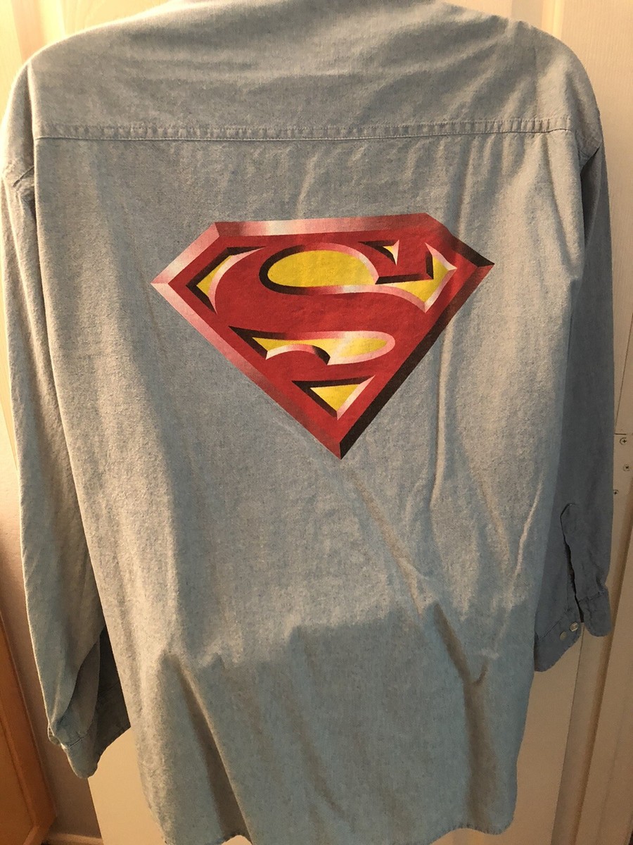 Warner Bros studio store デニムシャツ スーパーマン アウトレット