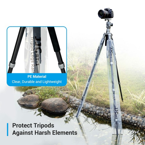 JJC Waterproof Camera Tripod Leg Rain Cover Leg Coat For photographers (6-Pack) - Picture 3 of 11