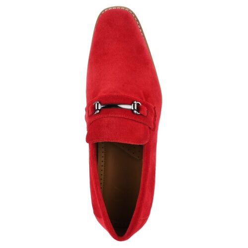 LIBERTYZENO Hombres Terciopelo Sin Cordones Esmoquin Penny Boda Mocasines Nobles Zapato Sin Cordones - Imagen 12 de 52