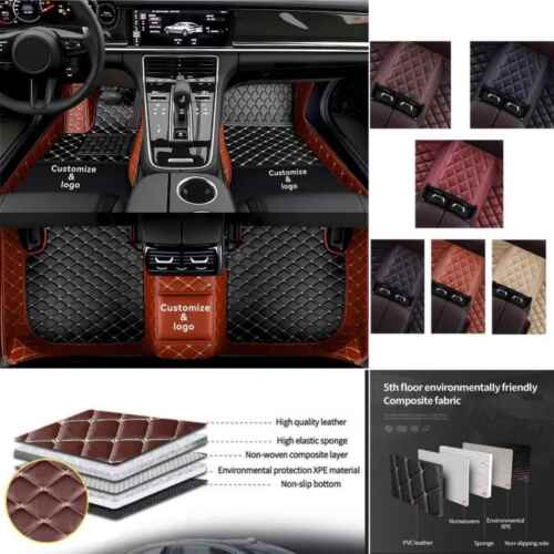 For Chrysler All Model Car Floor Mats Handmade Carpets Pu Leather Auto Rugs - Picture 8 of 26
