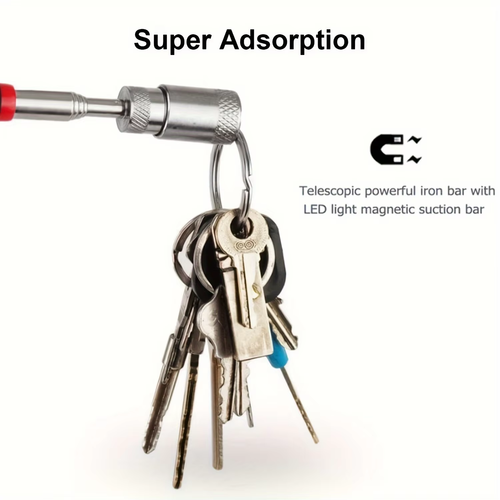 1Pc Portable Magnetic Pick up Tool Extendable Telescopic LED Torch Magnet Rod fo - Picture 4 of 6