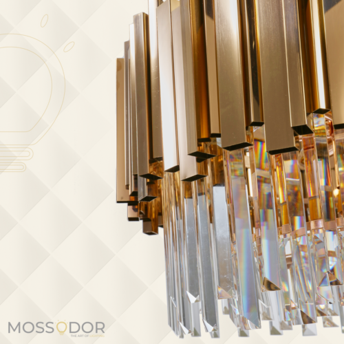 Candelabro de cristal suspendido glamoroso Ø80 cm - cromado - Imagen 24 de 30