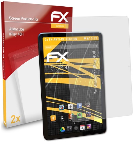 atFoliX 2x Film Protection d'écran pour Alldocube iPlay 40H mat&antichoc - Afbeelding 1 van 9
