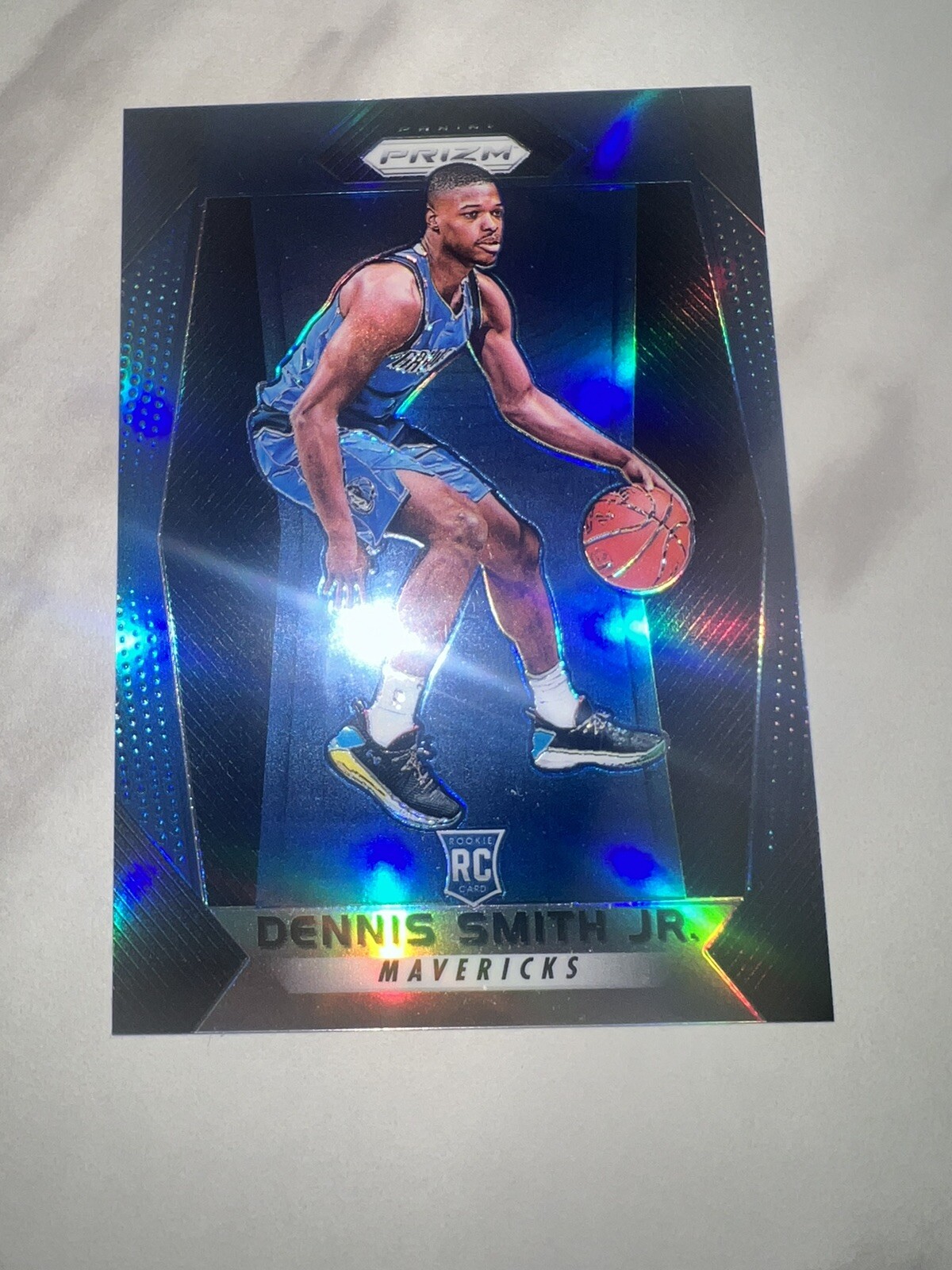 2017-18 Panini Prizm Dennis Smith Jr Blue Prizm /199 #99 Dallas Mavericks