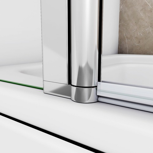 90-120 cm Badewanneaufsatz 2 tlg. Scharnier Faltwand Duschwand Duschabtrennung - Bild 5 von 20