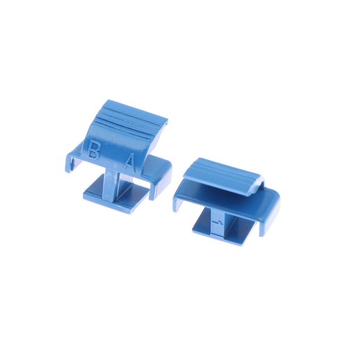 50pcs LC Duplex AB Clip Blue For LC DX Connector SM MM APC Fiber Optic Accessory - Zdjęcie 5 z 10