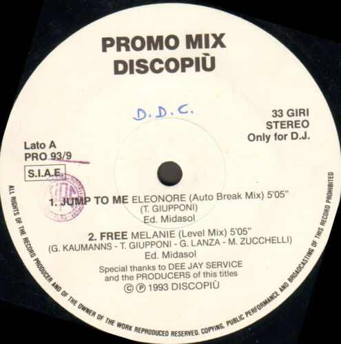 VARIOUS (Eleonore/Melanie/Night Motion/Workin' Happily) - Promo Mix Record - Picture 1 of 1
