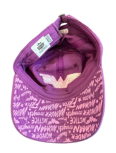 Wonder Woman Six Flags Hat Cap Purple Adjustable Strap Back - Picture 2 of 4