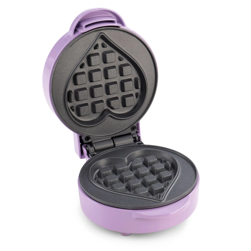 AMBIANO Mini-Waffeleisen Waffelautomat kompakt Waffelmaker Herzwaffel NEU OVP