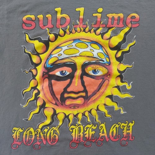 Camiseta Sublime Long Beach Sun Para Hombre Talla M Gris Mediana Banda de Rock Música - Imagen 2 de 14