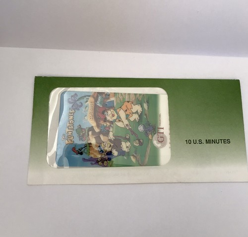 The Flintstones $10 minutos EE. UU. GTI Telecom - tarjeta telefónica coleccionable - Imagen 6 de 7
