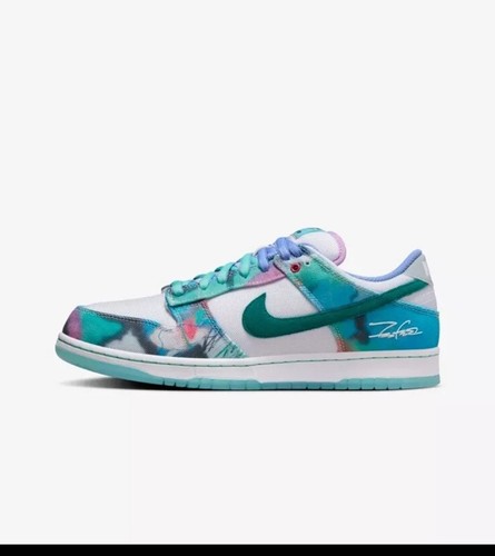Nike Futura Laboratories x Dunk SB Low Bleached Aqua UK 7.5 Deadstock - Picture 6 of 10