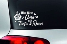 Baby Aufkleber Kids Sticker Autoaufkleber Twins Kinder Oma Wunschname + Namen 89