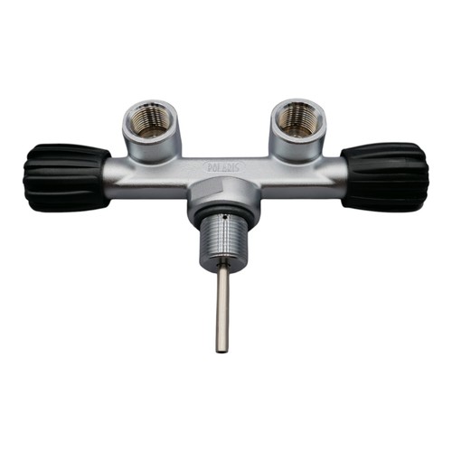 T-Ventil Twin-Ventil Doppelventil Druckluft 300bar M25x2mm feststehend POLARIS - Picture 2 of 3