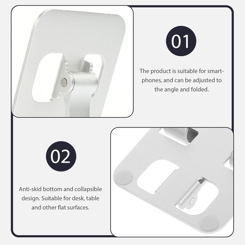 5 PCS Aluminum Alloy Mobile Phone Holder Foldable Tablet Stand Desk Portable - 第 4/12 張圖片
