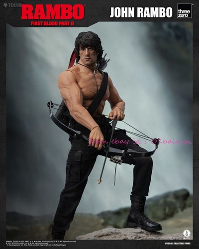 Perfect Threezero 1/6 First Blood Part 2.0 John Rambo Action Figure In Stock Toy