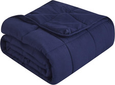 Weighted Blanket 12Lbs 60"X80" Queen Size Cooling Breathable Heavy Blanket Mic