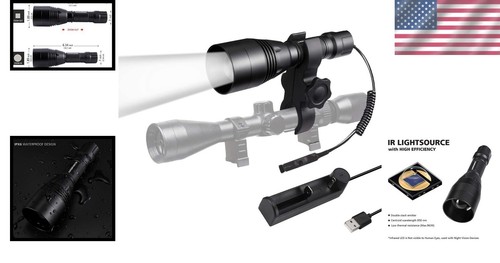 Zoomable 850nm Infrared Flashlight for Night Vision – Ultimate Hunting Light - Picture 2 of 7