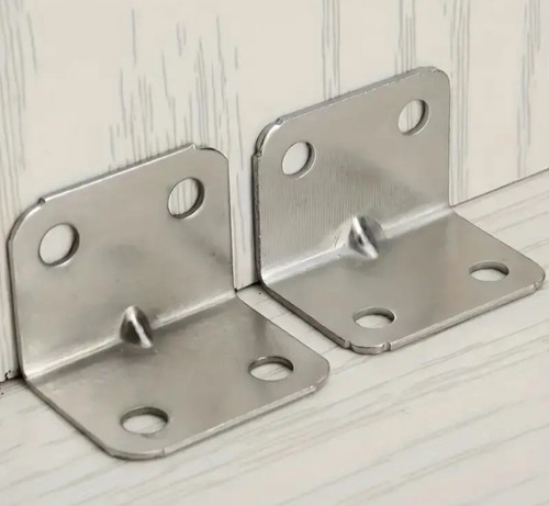 20ct Stainless Steel 90 Degree Corner Brackets L-shaped Laminated Furniture USA - Picture 5 of 6