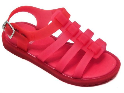 New Mini Melissa Flox Orange Sandals Shoes Toddler Girls 10 - Picture 2 of 2