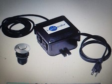 Dual Outlet Sink-Top Air Switch Kit w/Satin Nickel Button for Garbage Disposal
