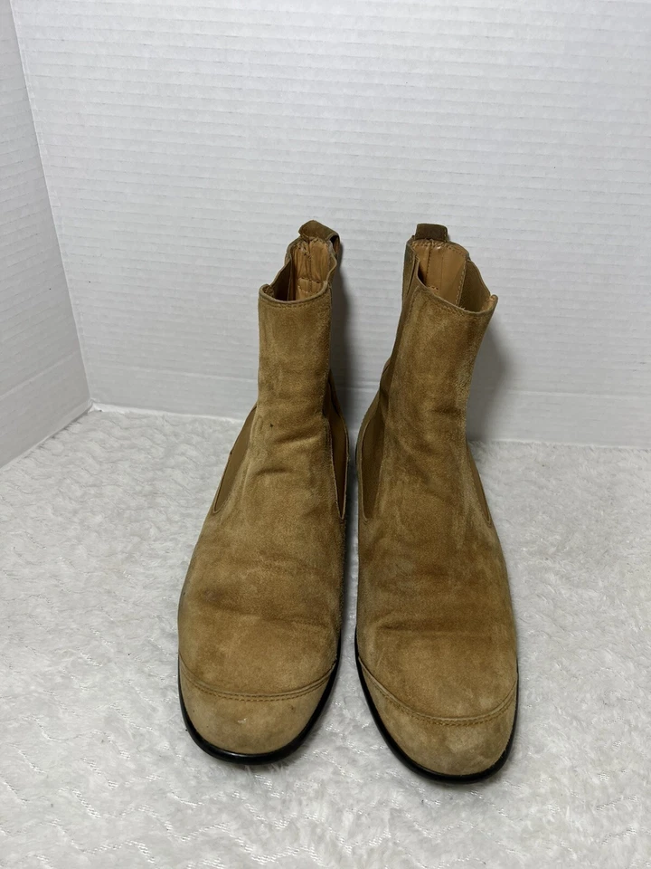Bota Chelsea italiana interactiva de gamuza tostada HOGAN para mujer talla 8 Foto 3 de 4