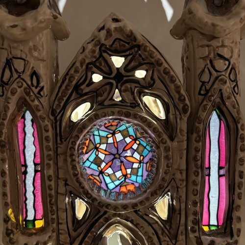 Blue Sky Clayworks Kingdom Iglesia Vidrieras Ventanas Catedral con Caja de Etiquetas RARO - Imagen 17 de 21