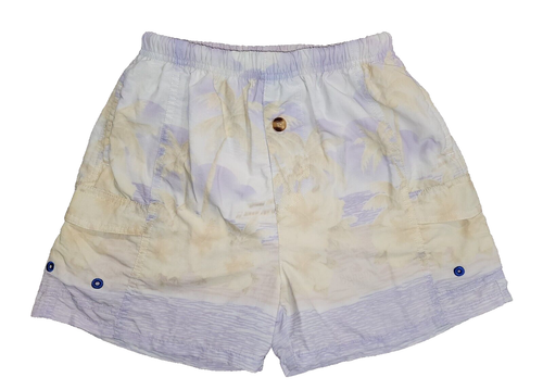 Bahama Cruise Boys Swimming Trunks Washed Purple Yellow Size 6/8 - Picture 1 of 4