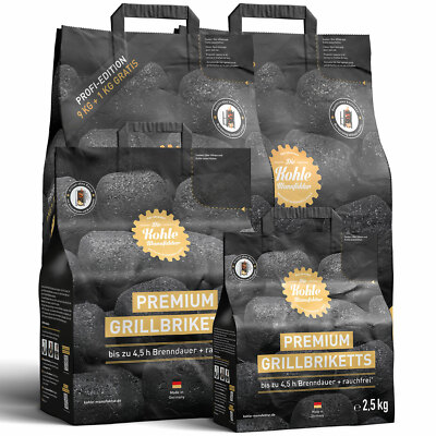 Männergeschenk Grillbriketts Grillkohle Dutch Oven & BBQ Feuertopf Kohle Grill 