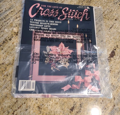 Vtg For the Love of Cross Stitch Magazines. Set of 4 Bunny Train Pumpkin Patch - Picture 12 of 12