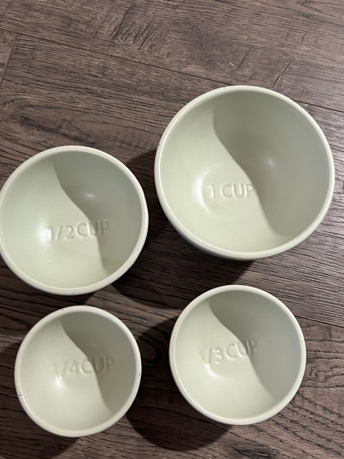 Greg Natale Beating Measuring Bowls Ceramic Measuring Cups Bowls Mint Green