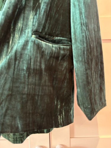 Extro & Vert petite dark green velvet flared trouser suit - BNWT - Picture 4 of 18