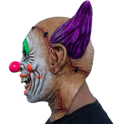 Ghoulish Productions Psycho Neon Clown Latex Gesichtsmaske Horror Halloween Cosplay - Bild 7 von 8